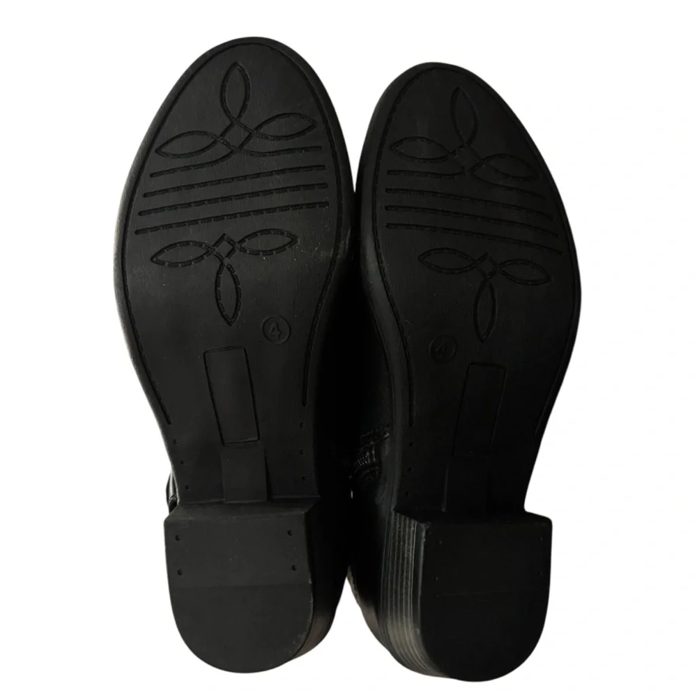 SO NWOB Samanthaa Girls' Ankle Boots Size 4 Kids Black Memory Foam